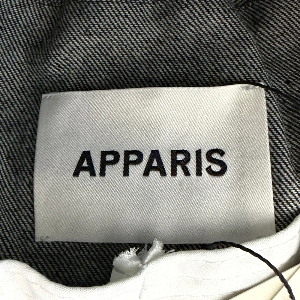 Apparis Slick Raw Denim Bucket Hat Indigo Blue Silver Grommet S5HA231IND NWT OS‎